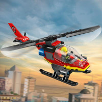 Конструктор LEGO City Пожежний рятувальний гелікоптер 85 деталей (60411) Конструктор LEGO City Пожежний рятувальний гелікоптер 85 деталей (60411)