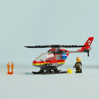 Конструктор LEGO City Пожежний рятувальний гелікоптер 85 деталей (60411) Конструктор LEGO City Пожежний рятувальний гелікоптер 85 деталей (60411)