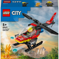 Конструктор LEGO City Пожежний рятувальний гелікоптер 85 деталей (60411) Конструктор LEGO City Пожежний рятувальний гелікоптер 85 деталей (60411)