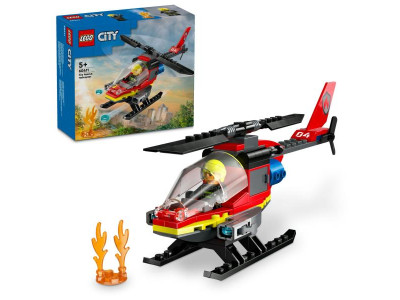 Конструктор LEGO City Пожежний рятувальний гелікоптер 85 деталей (60411)
