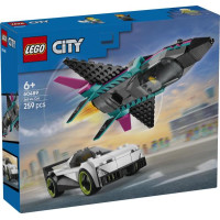 Конструктор LEGO City Реактивний літак проти автомобіля 259 Деталей (60489) Конструктор LEGO City Реактивний літак проти автомобіля 259 Деталей (60489)