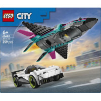 Конструктор LEGO City Реактивний літак проти автомобіля 259 Деталей (60489) Конструктор LEGO City Реактивний літак проти автомобіля 259 Деталей (60489)