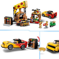 Конструктор LEGO® City Доставка піци з різними транспортними засобами, 494 деталі (60496)