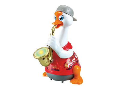 Музична іграшка Hola Toys Гусак-саксофоніст червоний (6111-red)