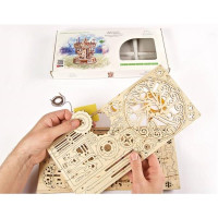 Дерев'яний механічний 3D конструктор Ugears Карусель (70129)
