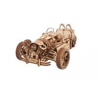 Дерев'яний механічний 3D конструктор Ugears Трицикл UGR-S (70216) Дерев'яний механічний 3D конструктор Ugears Трицикл UGR-S (70216)