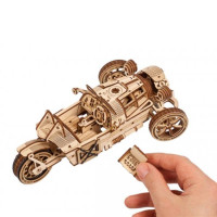 Дерев'яний механічний 3D конструктор Ugears Трицикл UGR-S (70216) Дерев'яний механічний 3D конструктор Ugears Трицикл UGR-S (70216)