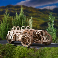 Дерев'яний механічний 3D конструктор Ugears Трицикл UGR-S (70216) Дерев'яний механічний 3D конструктор Ugears Трицикл UGR-S (70216)