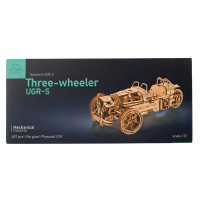 Дерев'яний механічний 3D конструктор Ugears Трицикл UGR-S (70216) Дерев'яний механічний 3D конструктор Ugears Трицикл UGR-S (70216)