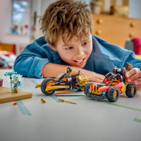 Конструктор LEGO® NINJAGO® Комбіновані транспортні засоби Кая та Коула Іграшка, 394 деталі (71864)