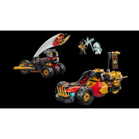 Конструктор LEGO® NINJAGO® Комбіновані транспортні засоби Кая та Коула Іграшка, 394 деталі (71864)
