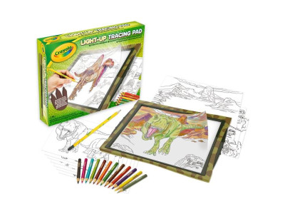 Набір для малювання Crayola Kits Динозаври з підсвічуванням (74-7497) Набір для малювання Crayola Kits Динозаври з підсвічуванням (74-7497)