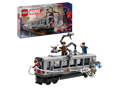 Конструктор LEGO Super Heroes Людина-павук проти Дока Ока Сцена в метро 393 деталі (76321)