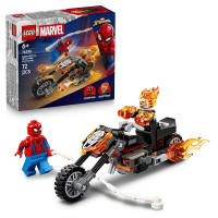 Конструктор LEGO Super Heroes Marvel Людина-павук vs. Примарний вершник на мотоциклі 72 Деталі (76335)