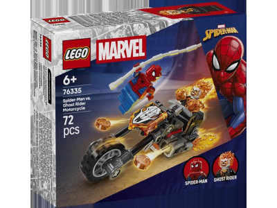 Конструктор LEGO Super Heroes Marvel Людина-павук vs. Примарний вершник на мотоциклі 72 Деталі (76335)