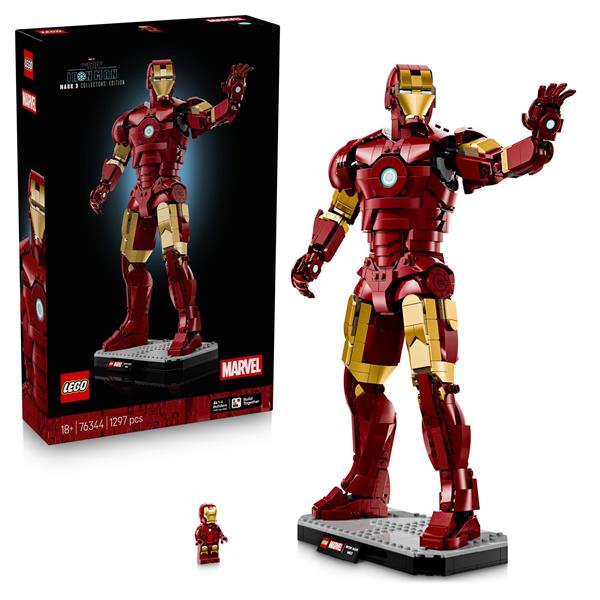 Конструктор LEGO Super Heroes Marvel Залізна Людина в броні Mark 3. Колекційний набір 1297 Деталей (76344)