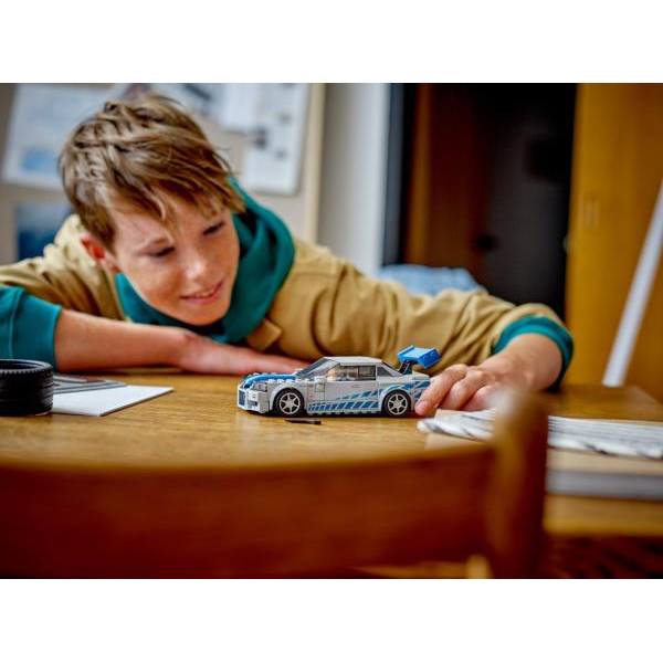 Конструктор LEGO Speed Champions Подвійний форсаж Nissan Skyline GT-R R34, 319 деталей (76917)