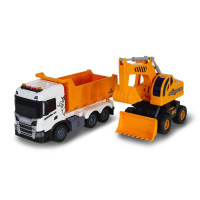Ігровий набір серії "2 in 1 Truck" – САМОСКИД SCANIA І ЕКСКАВАТОР (світло, звук)