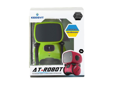 Інтерактивний робот AT-Robot із голосовим управлінням українською зелений (AT001-02-UKR)