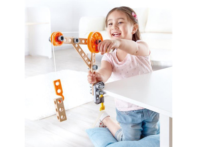 Конструктор Hape Junior Inventor 3 експерименти 37 деталі (E3030)