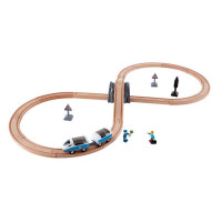 Іграшкова залізниця Hape дерев'яна 26 ел. (E3729) Іграшкова залізниця Hape дерев'яна 26 ел. (E3729)