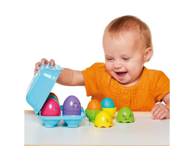 Сортер Toomies Яйця в блакитному лотку 6 шт. (E73563)