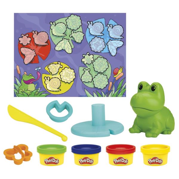Набір для творчості Play-Doh Жабка та кольори з пластиліном (F6926) Набір для творчості Play-Doh Жабка та кольори з пластиліном (F6926)