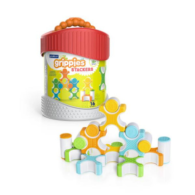 Магнітний конструктор Guidecraft Grippies Stackers, 16 деталей (G8313)