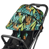 Дитяча коляска Peg-Perego Selfie чорний з тропічним малюнком (IP22000000JL24RO01)