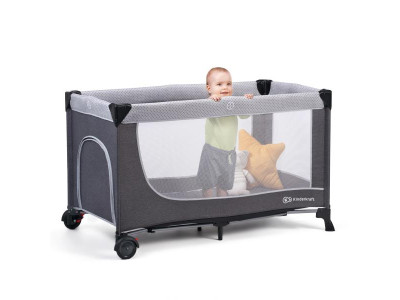 Манеж-ліжко Kinderkraft Leody сірий (KCLEOD00GRY0000)