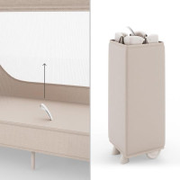 Коляска-манеж з пеленатором Kinderkraft Leody Up Beige (KCLEODUPBEG00AC) Коляска-манеж з пеленатором Kinderkraft Leody Up Beige (KCLEODUPBEG00AC)