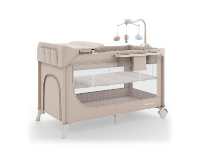 Коляска-манеж з пеленатором Kinderkraft Leody Up Beige (KCLEODUPBEG00AC) Коляска-манеж з пеленатором Kinderkraft Leody Up Beige (KCLEODUPBEG00AC)