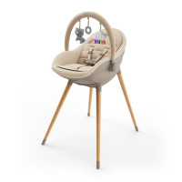 Стільчик для годування 2 в 1 Kinderkraft Fini Up Beige (KHFINIUPBEG0000)