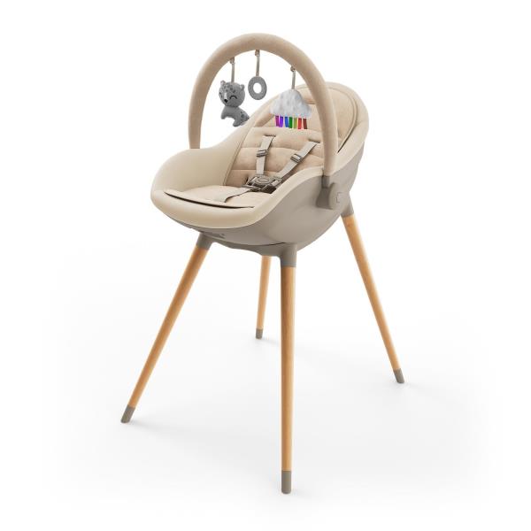Стільчик для годування 2 в 1 Kinderkraft Fini Up Beige (KHFINIUPBEG0000)