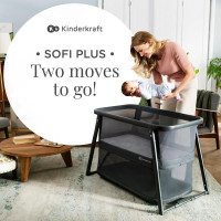 Ліжко-манеж 4 в 1 Kinderkraft Sofi Plus Grey (KLSOFIPLGRY0000) Ліжко-манеж 4 в 1 Kinderkraft Sofi Plus Grey (KLSOFIPLGRY0000)