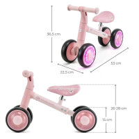 Каталка-біговел Kinderkraft Cutie Flash Pink (KRCUFL00PNK0000)