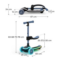 Самокат 2-в-1 Kinderkraft Raket Up Blue (KRRAUP00BLU0000)