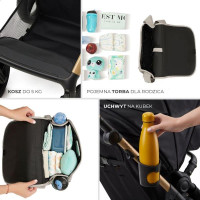 Універсальна коляска 3 в 1 Kinderkraft Moov 2 Moonlight Gray (KSMOOV02GRYEV00) Універсальна коляска 3 в 1 Kinderkraft Moov 2 Moonlight Gray (KSMOOV02GRYEV00)