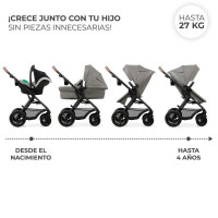 Універсальна коляска 3 в 1 Kinderkraft Moov 2 Air Light Gray (KSMOOV02LGR3000)
