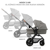 Універсальна коляска 3 в 1 Kinderkraft Moov 2 Air Light Gray (KSMOOV02LGR3000)