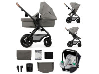 Універсальна коляска 3 в 1 Kinderkraft Moov 2 Air Light Gray (KSMOOV02LGR3000)