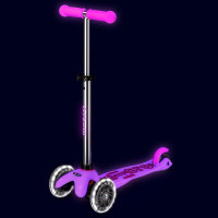 Триколісний самокат Micro Mini Deluxe Glow LED світний рожевий (MMD217) Триколісний самокат Micro Mini Deluxe Glow LED світний рожевий (MMD217)