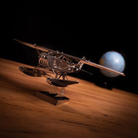 Колекційна модель-конструктор Metal Time Breeze Drifter Гідроплан механічний (MT003)