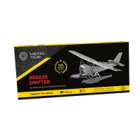 Колекційна модель-конструктор Metal Time Breeze Drifter Гідроплан механічний (MT003)