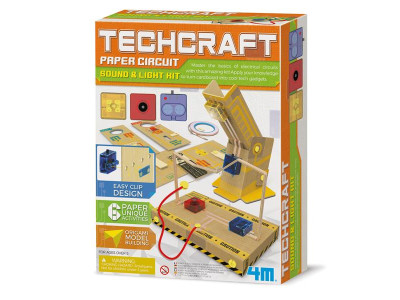 Набір для досліджень 4M Паперові схеми Світло і звук (00-03429)