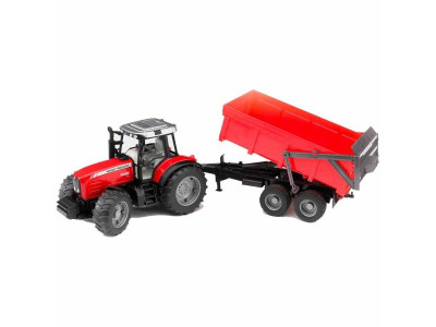Модель Bruder Трактор Massey Ferguson 7480 з причепом 1:16 (02045) Модель Bruder Трактор Massey Ferguson 7480 з причепом 1:16 (02045)
