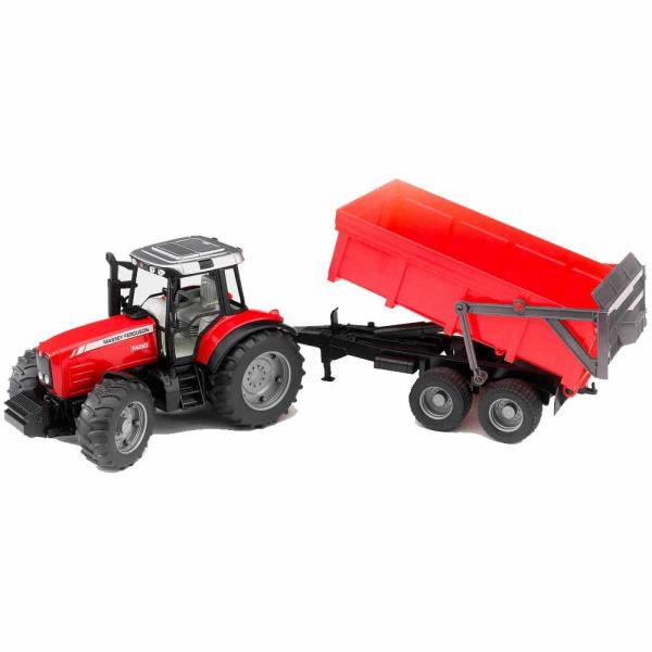 Модель Bruder Трактор Massey Ferguson 7480 з причепом 1:16 (02045) Модель Bruder Трактор Massey Ferguson 7480 з причепом 1:16 (02045)