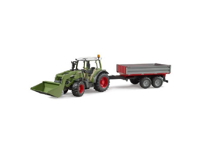 Модель Bruder Трактор Fendt Vario 211 з переднім навантажувачем та причепом 1:16 (02182) Модель Bruder Трактор Fendt Vario 211 з переднім навантажувачем та причепом 1:16 (02182)