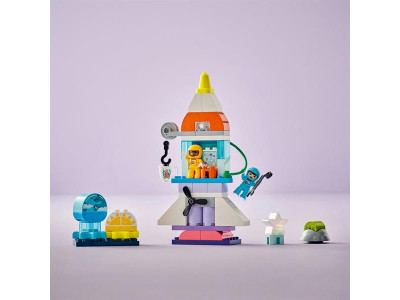 Конструктор LEGO DUPLO Town Пригоди на космічному шаттлі 3-в-1 58 деталей (10422) Конструктор LEGO DUPLO Town Пригоди на космічному шаттлі 3-в-1 58 деталей (10422)