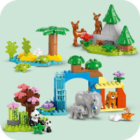 Конструктор LEGO DUPLO Town Сімейства диких тварин 3-в-1, 92 деталі (10446)